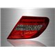 MERCEDES BENZ W204 C-Class 2007 - 2013 Red & Clear Lens LED Light Bar Tail Lamp (Pair) [TL-061-BENZ]