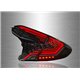 TOYOTA C- HR 2017 - 2019 Black & Smoke Lens LED Tail Lamp with Sequential Signal 17-19 (Pair) [TL-315]