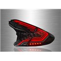 TOYOTA C- HR 2017 - 2019 Black & Smoke Lens LED Tail Lamp with Sequential Signal 17-19 (Pair) [TL-315]