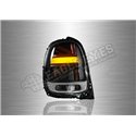 BMW MINI COOPER F56 2013 - 2019 Smoke / Clear / Red line LED Tail Lamp with Sequential Signal (Pair) [TL-320-1-SQ]