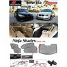BMW E60 5 Series 2003 - 2010 NINJA SHADES UV Proof Custom Fit Car Door Window Magnetic Sun Shades (5pcs)