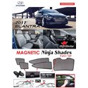HYUNDAI ELANTRA  2016 - 2018 NINJA SHADES UV Proof Custom Fit Car Door Window Magnetic Sun Shades (5pcs)