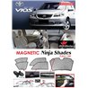 TOYOTA VIOS 2002 - 2007 NINJA SHADES UV Proof Custom Fit Car Door Window Magnetic Sun Shades (5pcs)
