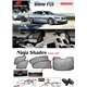 BMW F10 5-Series 2010 - 2017 NINJA SHADES UV Proof Custom Fit Car Door Window Magnetic Sun Shades (5pcs)