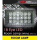 MIRAREED V.I.P 18 LED Super Bright Crystal White Room Lamp [ZW-6112]