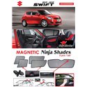SUZUKI SWIFT 2012 - 2017 NINJA SHADES UV Proof Custom Fit Car Door Window Magnetic Sun Shades (5pcs)