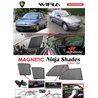 PROTON WIRA  1993 - 2009 NINJA SHADES UV Proof Custom Fit Car Door Window Magnetic Sun Shades (4pcs)