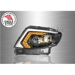 FORD RANGER T6 2011 - 2014 EAGLE EYES LED Light Bar Daytime Running Light Projector Head Lamp with Sequential Turn Signal (Pair)