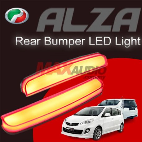 PERODUA ALZA Red Lens Rear Bumper Safety Reflector LED Light Bar (Pair)