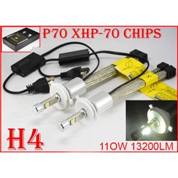 P70 6000K Day White LED Head Light Bulb Conversion Kit (Pair)