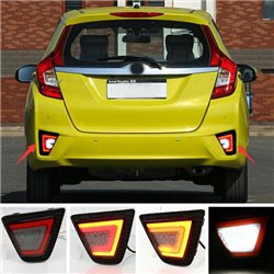 HONDA JAZZ / FIT 2014 - 2016 Rear Bumper LED Safety Brake Light Reflector with Turn Signal and Reverse Light