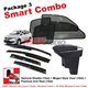 [Smart Combo] PERODUA BEZZA (4pcs) SAMURAI SHADES + (1set) Premium Arm Rest + (1set) MUGEN Style Door Visor