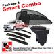 [Smart Combo] PROTON SAGA 2016 (4pcs) SAMURAI SHADES + (1set) Premium Arm Rest + (1set) MUGEN Style Door Visor