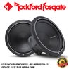 ORIGINAL ROCKFORD FOSGATE Punch P1S4-12 " P1 4-Ohm SVC Subwoofer 