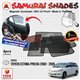 ORIGINAL SAMURAI SHADES 100% Fully Magnetic 3 Second Plug and Play 98% UV Proof Car Sun Shades Made In Thailand