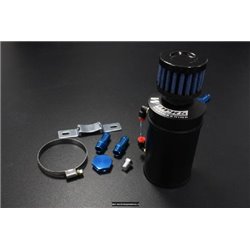 WORKS ENGINEERING USA 9mm Racing Oil Catch Tank with Mini Filter (Small) [W-OCT]