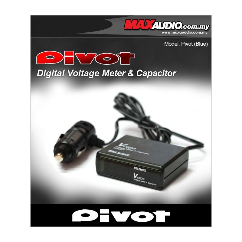 PIVOT V Capa Volt Meter In-Car Voltage Stabilizer Fuel Saver