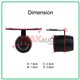 HD 170 Wide Angle Waterproof Night Vision Rear View Reverse Car Vehicle Camera (Butterfly)