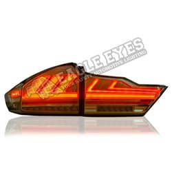 HONDA CITY GM6 2014 - 2020 (Lexus Style V2) Smoke Lens LED Light Bar Tail Lamp with Sequential Signal (Pair) (TL-250-V2-1)