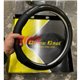 Car Carbon Fiber Full Black Steering Wheel Cover Auto Anti-Slip Leather Automotive Interior Accessories Decorate 38cm inner Diam