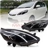 PERODUA ALZA 2009 - 2020 E-Class Style LED Light Bar DRL Double Projector Head Lamp (Pair)