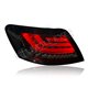 TOYOTA MARK X (REIZ) X120 2004 - 2009 EAGLE EYES F-Style Smoke Lens LED Light Bar Tail Lamp with Sequential Signal [TL-151-3-SQ]