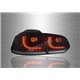 VOLKSWAGEN GOLF MK6 2008 - 2014 EAGLE EYES GTI Style Full Smoke Lens LED Tail Lamp with Sequential Turn Signal [TL-307-SQ-1]