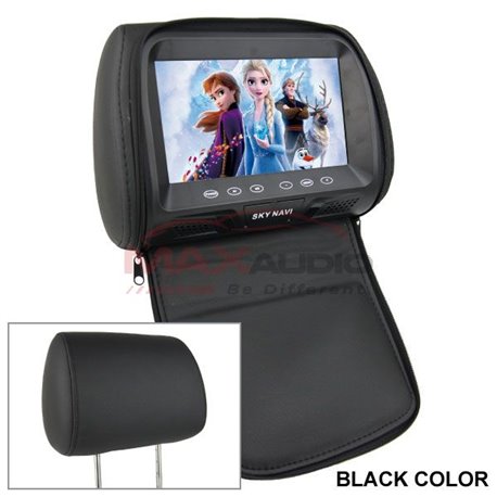 SKY NAVI Universal Fitting 8" HD LCD Car Vehicle Headrest Monitor Display Screen with Touch Button (Pair)