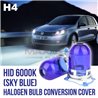 HID H4 6000K Sky Blue Head Lamp Halogen Bulb Conversion Cover Cap Main in Taiwan (Pair)