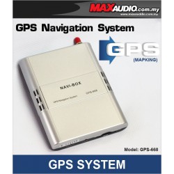NAVI-BOX GPS-668 External Add On GPS Navigation for Double Din/ Single Din Head Unit with LICENSE MAPKING & GARMIN Mapping