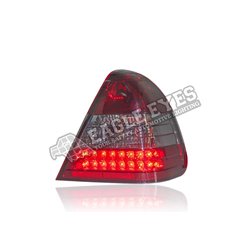 MERCEDES BENZ C-Class W202 1994 - 2000 Red Smoke Lens LED Tail Lamp (Pair) [TL-035-BENZ]