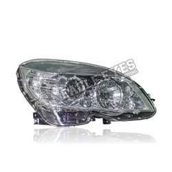 MERCEDES BENZ C-Class W204 2007 - 2014 OE Type Clear Black Lens Projector LED Light Head Lamp (Pair) [HL-043-BENZ]