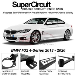 BMW F32 4-Series 2013 - 2020 SUPER CIRCUIT Chassis Stablelizer Strengthening Racing Safety Strut Bars