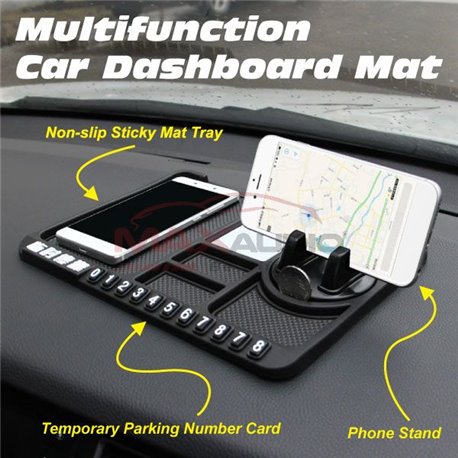 Buy Non-slip Silicone Multifunction Car Dashboard Sticky Mat Tray