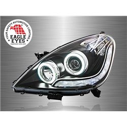 TOYOTA INNOVA AN40 Facelift 2008-2014 EAGLE EYES CCFL LED Light Ring DRL Projector Head Lamp with Sequential Signal [HL-135-SQ]