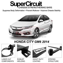 HONDA CITY GM6 2014 SUPER CIRCUIT Chassis Stablelizer Strengthening Racing Safety Strut Bars
