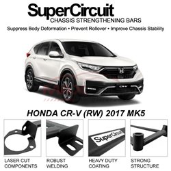 HONDA CR-V (RW) 2017 MK5 SUPER CIRCUIT Chassis Stablelizer Strengthening Racing Safety Strut Bars