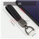 Premium Leather Stainless Aluminum Belt Strap Buckle Car Key Remote Keychain Keyring
