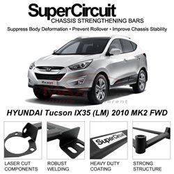 HYUNDAI Tucson IX35 (LM) 2010 MK2 FWD SUPER CIRCUIT Chassis Stablelizer Strengthening Racing Safety Strut Bars
