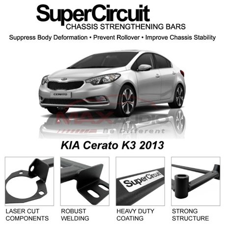 KIA Cerato K3 2013 SUPER CIRCUIT Chassis Stablelizer Strengthening Racing Safety Strut Bars