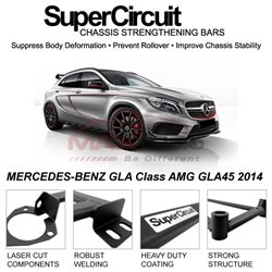 MERCEDES-BENZ GLA Class AMG GLA45 2014 SUPER CIRCUIT Chassis Stablelizer Strengthening Racing Safety Strut Bars