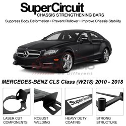 MERCEDES-BENZ CLS Class (W218) 2010 - 2018 SUPER CIRCUIT Chassis Stablelizer Strengthening Racing Safety Strut Bars