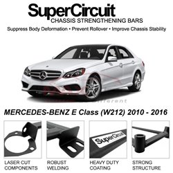 MERCEDES-BENZ E Class (W212) 2010 - 2016 SUPER CIRCUIT Chassis Stablelizer Strengthening Racing Safety Strut Bars
