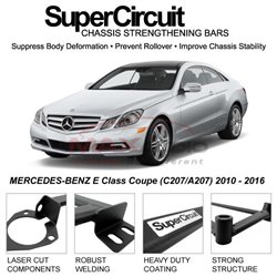 MERCEDES-BENZ E Class Coupe (C207/A207) 2010 - 2016 SUPER CIRCUIT Chassis Stablelizer Strengthening Racing Safety Strut Bars