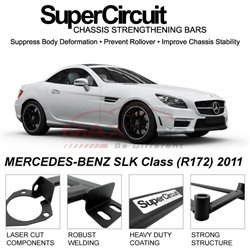 MERCEDES-BENZ SLK Class (R172) 2011 SUPER CIRCUIT Chassis Stablelizer Strengthening Racing Safety Strut Bars