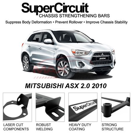 MITSUBISHI ASX 2.0 2010 SUPER CIRCUIT Chassis Stablelizer Strengthening Racing Safety Strut Bars