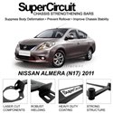 NISSAN ALMERA (N17) 2011 SUPER CIRCUIT Chassis Stablelizer Strengthening Racing Safety Strut Bars