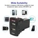 For Most Honda Dual 12V USB Fast Charging With Audio Video Music Media Socket Slot Port Interface Extension