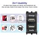 For Most Nissan Dual 12V USB Fast Charging With Audio Video Music Media Socket Slot Port Interface Extension