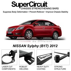 NISSAN Sylphy (B17) 2012 SUPER CIRCUIT Chassis Stablelizer Strengthening Racing Safety Strut Bars